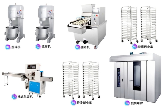 PLC SS304 150kg/H Cake Shop Cookie Dropping Machine