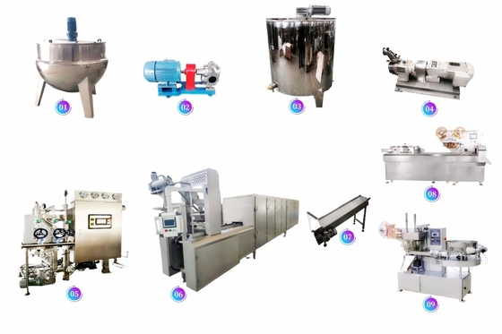 A To Z Lollipop Production Line Process Machine Custom Boni Bear Hear Mikey Rose Shaped 150Kg/H 300Kg/H